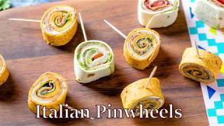 Italian Pinwheels  Easy amp Delicious Party Appetizer Recipe [upl. by Llerad59]