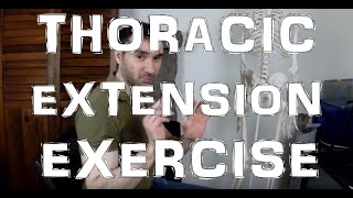 Thoracic Extension Kyphosis Treatment Exercise [upl. by Edwine636]