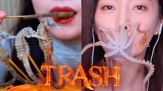 Trash compilation live seafood Asmr Eating  Sas Asmr Linh Asmr Ssoyoung Part 46 [upl. by Orlan]