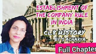 DAV Class 8 SSt Establishment of the Company rule in India  Full Chapter Explanation with Notes [upl. by Smitty]