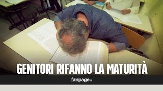 I genitori provano a rifare lesame di maturità [upl. by Hsiekal]