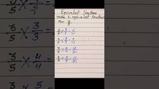 EquivalentFractionshort trick math short tricktrickmethod [upl. by Weigle]