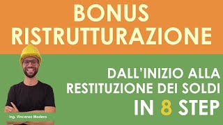 Bonus ristrutturazioni dallinizio lavori alla restituzione dei soldi Cessione credito e sconto [upl. by Dymphia]