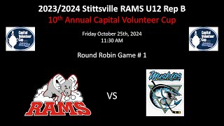 U13 RAMS 10th Annual Volunteer Cup  Game 01  Lindsay Muskies [upl. by Noremmac]