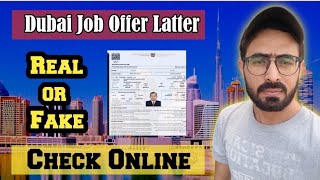 How to Check Dubai Labor Offer Latter Online  Mohre Mol Labour Visa Contract Fake Or Original [upl. by Ailemrac985]