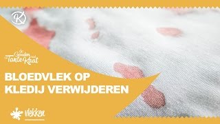 Bloedvlekken Verwijderen op Kledij  De Gouden Raad Van Tante Kaat [upl. by Ayikal388]