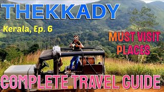 Thekkady Tourists Places  Thekkady Tour Guide  Periyar Reserve Forest  Jeep Safari Kerala  Ep6 [upl. by Alita]