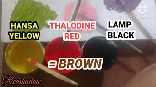 HOW TO MIX BROWN COLOR  PAINT MIXING TUTORIAL FOR BEGINNERS  DIY  PAANO MAG MIX NG KULAY BROWN [upl. by Lletram]