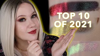 Top 10 Multichrome Eyeshadows of 2021  12 Days of Multichromas [upl. by Freddie]