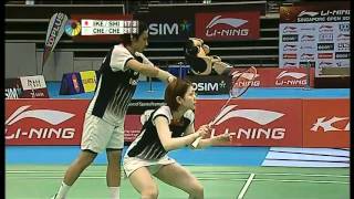 F  XD  Chen HLCheng WH vs SIkedaRShiota  2012 LiNing Singapore Open [upl. by Pliner321]