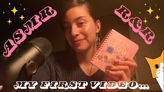 ASMR  Nail tapping whispering  amp random triggers ✨ My first ASMR video ✨ [upl. by Bartle549]