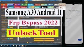 Samsung A30 Frp bypass with UnlockTool Android 11 2022  Gsm hung vu [upl. by Anne]