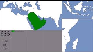 The Empire of Islam  Rashidun Umayyid amp Abbasid Empire  Year by Year comparision [upl. by Bolanger]