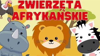 ZWIERZĘTA AFRYKAŃSKIE Poznaj lwa i inne zwierzęta Afryki Nauka Zwierząt Dla Najmłodszych 🐘🦁🦒 [upl. by Oilicec113]