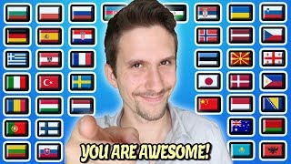 How To Say quotYOURE AWESOMEquot In 40 Different Languages [upl. by Sileray345]