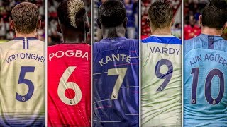 Best PREMIER LEAGUE Players From Each Kit Number [upl. by Acinoj]