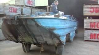 1944 DUKW restoration project arriving at the farm [upl. by Carew]