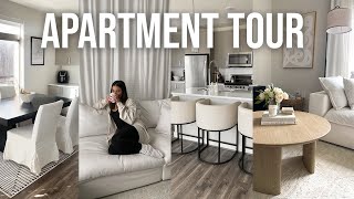 LUXURY APARTMENT TOUR 2023  modern neutral aesthetic apartment design [upl. by Ahsirk]