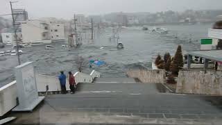 SCARIEST 2011 JAPAN TSUNAMI FOOTAGE COMPILATION PART 55 [upl. by Haraz]