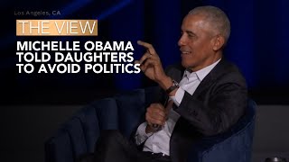 Michelle Obama Told Daughters To Avoid Politics  The View [upl. by Worden655]