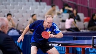 Dan Seemiller vs Niraj Oak Senior Men’s Singles 40  US National Table Tennis Championships [upl. by Editha]