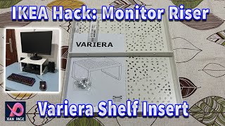 Ikea Hack LCD Monitor Riser  Variera Shelf Insert [upl. by Ganiats]