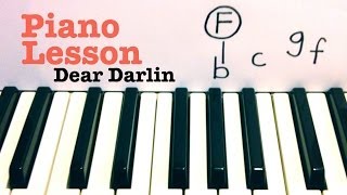 Dear Darlin Piano Lesson  Tutorial  Olly Murs [upl. by Huan226]