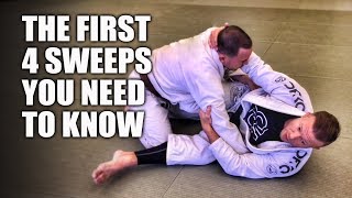 The First 4 Sweeps You Need To Know  JiuJitsu Basics [upl. by Aynnat320]