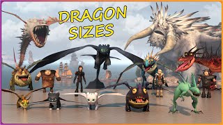 What are the BIGGEST DRAGONS 🐲 How to Train Your Dragon Size Comparison in 3D [upl. by Ynagoham]