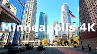 Minneapolis Minnesota 🇺🇸 Driving Downtown 4K [upl. by Albie]