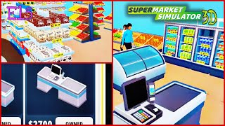 Upgrade Cash Counter In Supermarket Simulator 3D [upl. by Noiwtna]