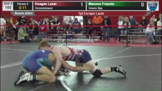 160 Masonn Frausto Green Bay vs Keagan Lazar Oconomowoc 6476554104 [upl. by Norrek749]