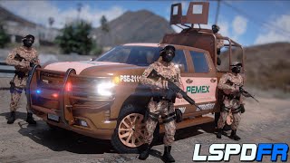 GTA 5 POLICIA  Unidad de PEMEX  TheAxelGamer [upl. by Hoagland]