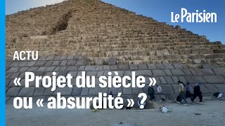 Égypte  polémique autour de la rénovation d’une des pyramides de Gizeh [upl. by Arahsat]