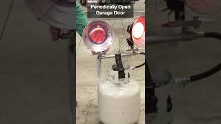 Cheap Heated Garage with Dual Propane Heater shorts [upl. by Warder]