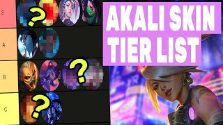 AKALI SKIN TIER LIST [upl. by Attevad]