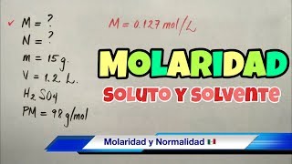 Molaridad y Normalidad en Soluciones Químicas [upl. by Auohs959]