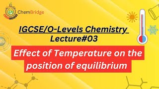 IGCSE Chemistry Effect of Temperature on Position of Equilibrium [upl. by Eceertal]