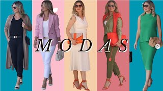 Cómo vestir con elegancia y personalidad a los 40 o 50 y más allá moda modafeminina fashion [upl. by Catina]