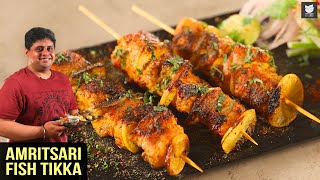 Amritsari Fish Tikka  Fish Kebab  Fish Tikka Restaurant Style  Fish Recipe By Prateek Dhawan [upl. by Moran49]