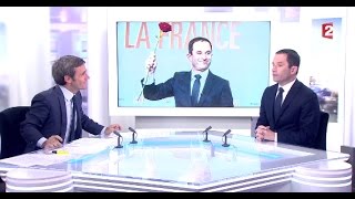 Benoit Hamon au 20h de France 2  30012017 [upl. by Ynittirb]