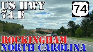 US 74 East  Rockingham Bypass  Rockingham  North Carolina  4K Highway Drive [upl. by Aret752]