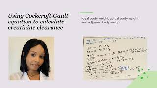 Calculating Creatinine Clearance CockcroftGault Equation Ideal Actual or Adjusted Body Weight [upl. by Pillyhp856]