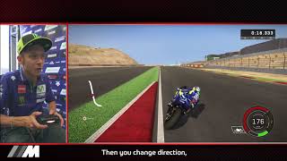 Rossi races with the MotoGP Videogame in Aragón – follow a lap with the legend [upl. by Amund]