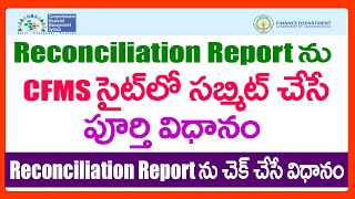 HOW TO SUBMIT Reconciliation Report IN CFMS ONLINE Reconciliation Report Submission Process in CFMS [upl. by Lyssa]