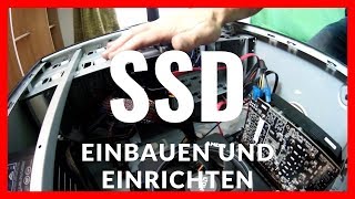 SSD Festplatte einbauen und einrichten  Windows kompletter Guide ungeschnitten [upl. by Ecenahs349]