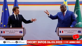 DECRY INFOS 6323MACRON GIFLE ET HUMILIE FATSHI CONTRAT CHINOIS FATSHI VEUT FRAPPER LE PAYS [upl. by Lertnahs]