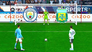 FIFA 23  MAN CITY VS ARGENTINA I PENALTY SHOOTOUT I FINAL CHAMPIONS LEAGUE 2024 I [upl. by Graig634]