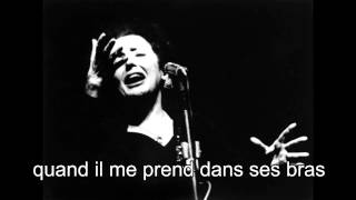 Edith Piaf  La vie en rose 1946 With lyrics [upl. by Laehcimaj]