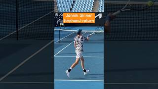 Jannik Sinner forehand return of serve  elite 💥 🎾 JannikSinner Tennis [upl. by Seavir]